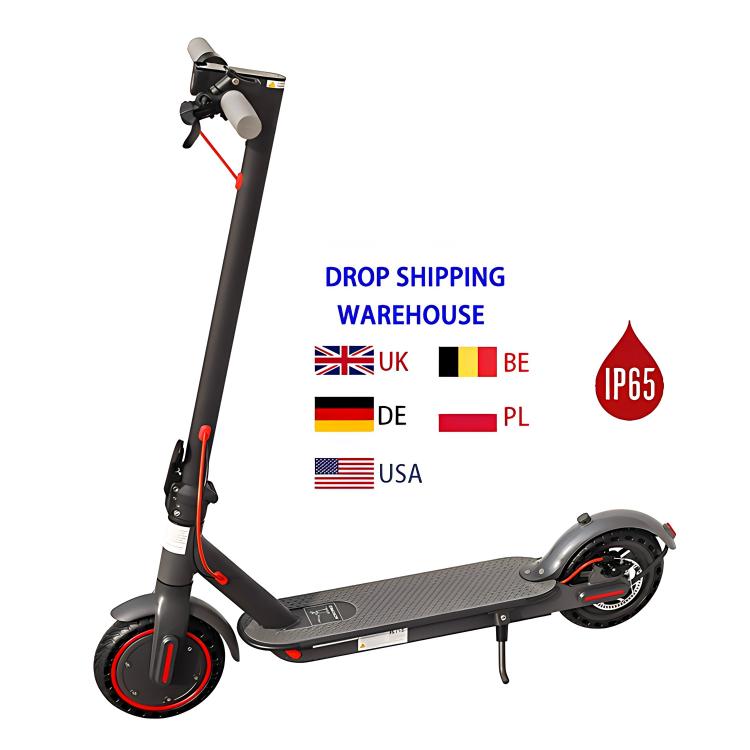 Duty Free 350W Faltbarer Elektroroller 8,5 Zoll Vollgummireifen IP65 Wasserdicht Erwachsenen Escooter Deutschland Lokales Lager