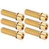 6 Stück M8x25mm Headset-Vorbauschraube Lenkerbolzen Titanlegierung Fahrrad-Ersatzteil Zubehör Golden