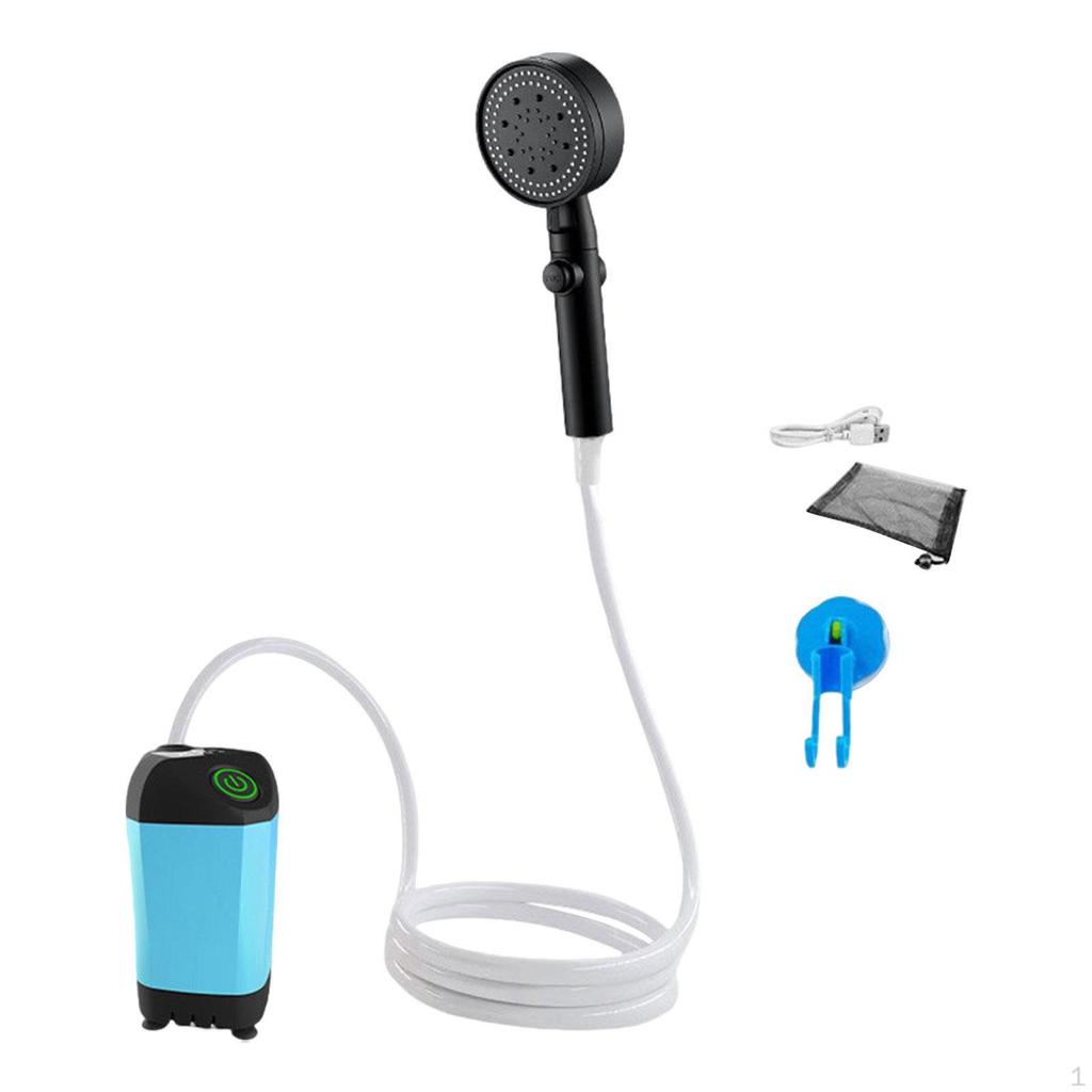 Camping Shower for Outdoor Use, Portable, with USB Charging Function And Various Spray Modes