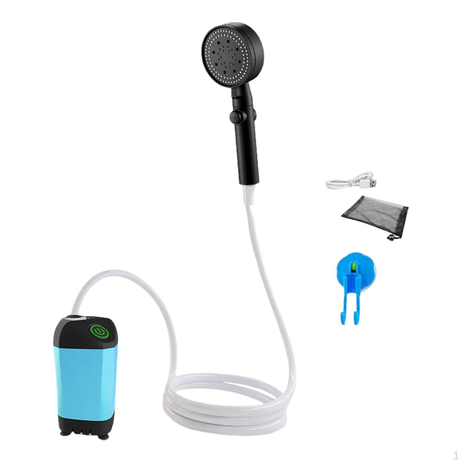 

Camping Shower for Outdoor Use, Portable, with USB Charging Function And Various Spray Modes синій