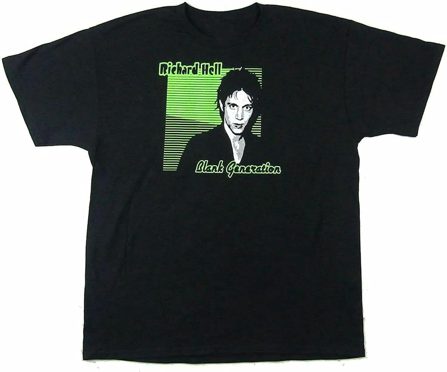 Richard Hell Voidoids Blank Generation T-Shirt Unisex Black Casual Tees Black S чёрный