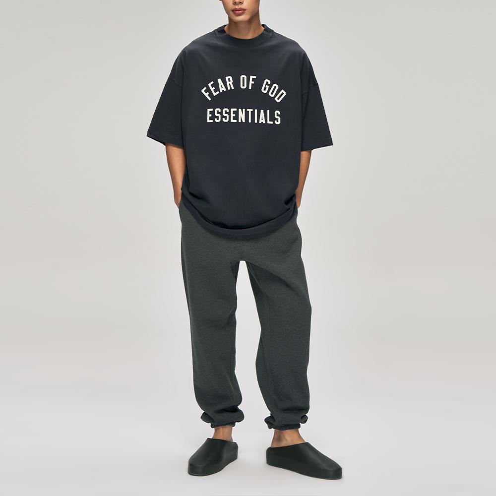 Fear of God Essentials 90s Short-Sleeve Tee Vintage Black Men Tops 125AS254481F