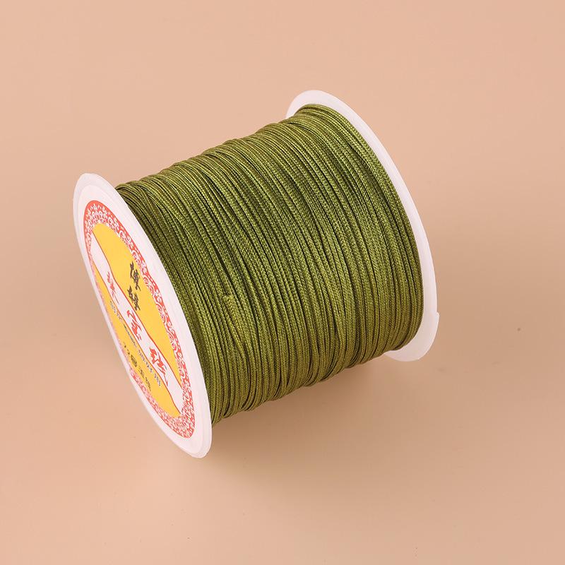Boting Jade No. 72 0.8mm Nylon Thread for DIY Braided Cord Bracelet Weaving and Pendant Making.