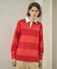 Banwonateullie A3496 Striped Collar T-Shirt_Red