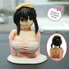 1pc Shaking Chest Girls Car Dashboard Decorations Sexy Cute Dolls Plump Shape Car Interior Accessories Motorcycle Bike Decor