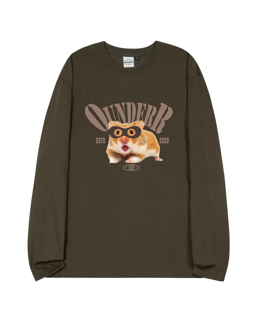 OUNDERR Mask Hamster Oversized Long Sleeve 4 Colors