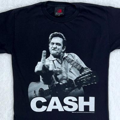 2009 JOHNNY CASH T-Shirt XS/SMALL Zion Concert Rocktour