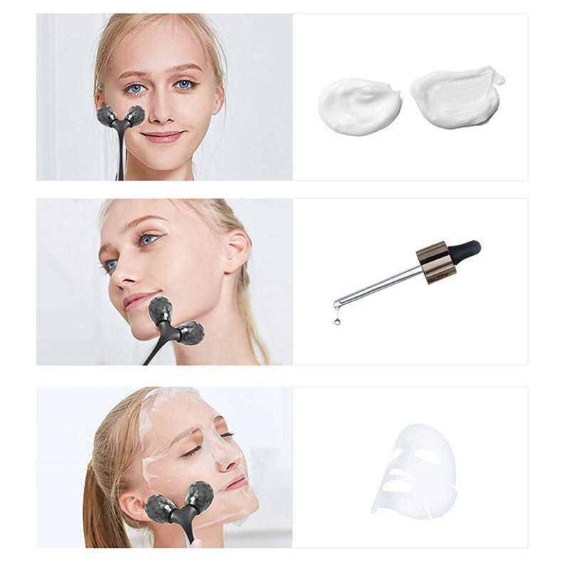 Manual Roller Massager Face Magnetic Massager Lift Face Roller Massager Y Shape Body Massage Tool Skin Care Tools Neck Massager