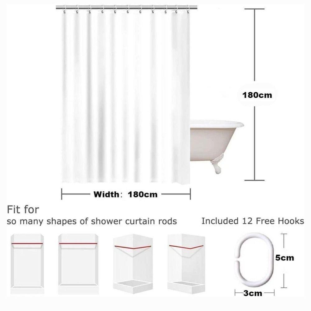 Polyester Bathroom Curtain Thickened Floral Butterfly Curtain Rustic Shower Curtain  Home Decor