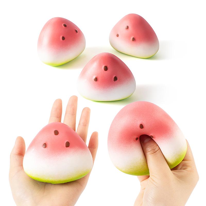 Simulation Watermelon Super Soft Squishy Toys Venting Ball Slow Rising Funny Stress Relief Fidget Toy For Children Party Favors