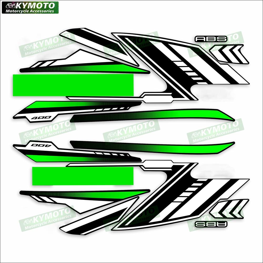 For Ninja400 Ninja 400 EX400 EX 400 Motorcycle Accessories Body Stickers Decorative Fairing Full Car Kit Reflective Decals