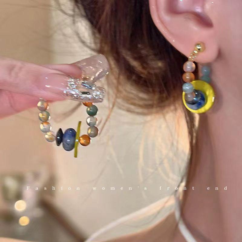 

2025 Изысканный нишевый дизайн Простые роскошные серьги для женщин - Универсальные серьги-гвоздики высокого класса