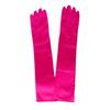 Korean Women Christmas White Wedding Dress Long Satin Elastic Etiquette Gloves Summer Sunscreen UV Full Finger Driving Glove K14
