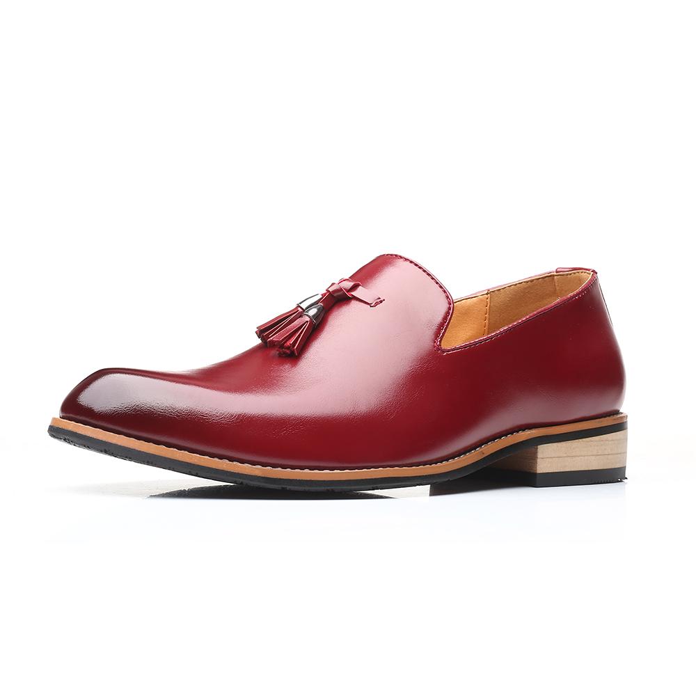 Fashion Handmade Men's Leather Shoes Casual Shoes Elegantes Men Loafers Office Formal Dress Flats Outdoor Driving Shoes Tassel Moccasins