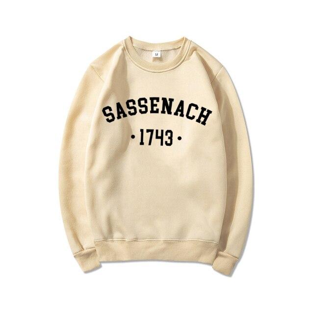 

Sassenach 1743 Толстовка унісекс Outlander Book Series Толстовка Outlander Tv Show Inspired Hoodies Унісекс Світшоти з круглим вирізом Топ XL хакі