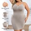 Vestido Talla Grande Femenino Falda Inferior Ajustada al Cuerpo que Realza las Caderas Moldeador Corporal de Tirantes Adelgazante de Vientre