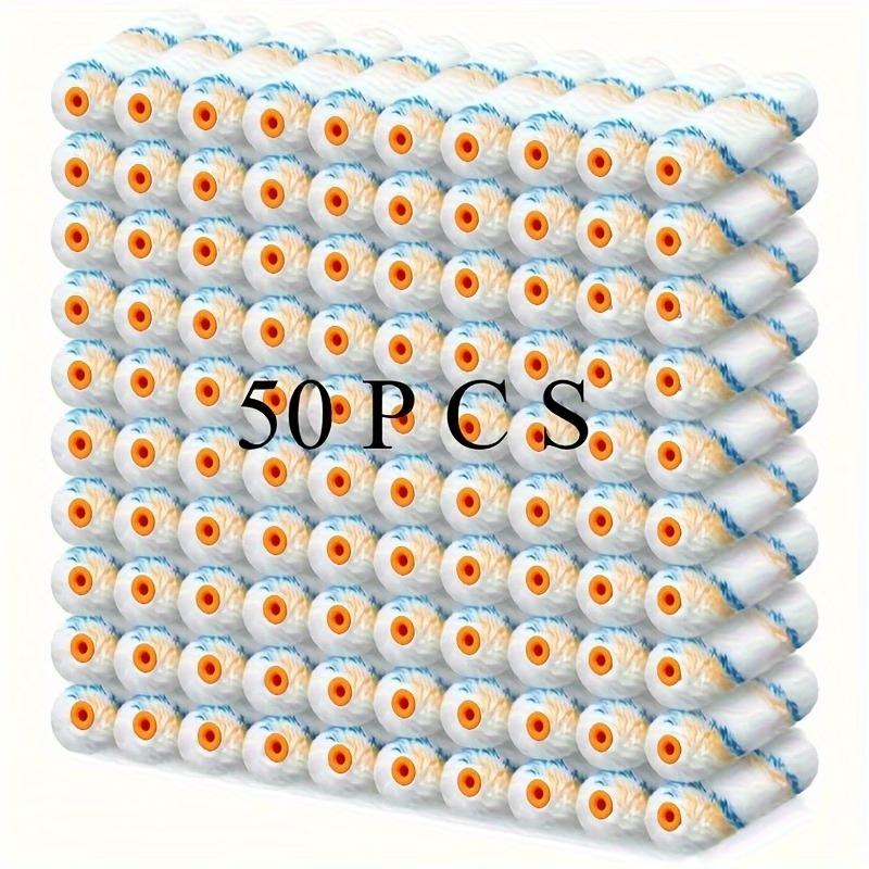 

50/100pcs Mini Paint Roller Covers Bulk Small Roller Napkins for DIY House Painting Wall Repair & Home Decor Painting Supplies