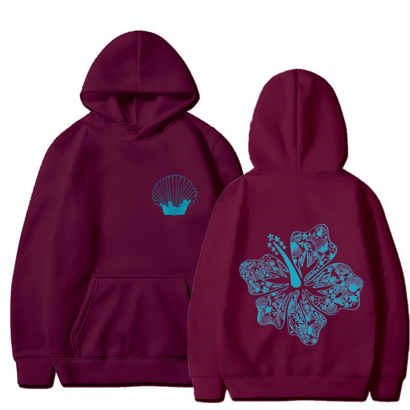 Unisex American Graffiti Print Hooded Sweatshirt