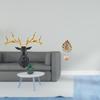 Boho Resin Deer Head Wall Sculpture And Metal Shaped Figurine Collectible Abstract Artwork for