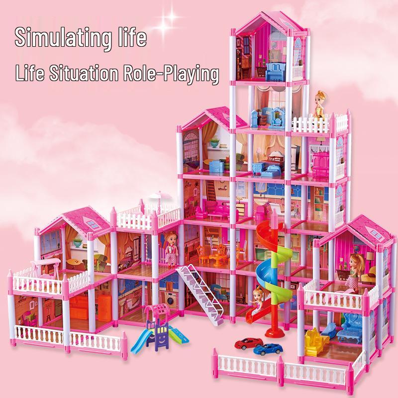 Princess Dream Castle: Big Villa Playhouse for Girls - Fun Role-Playing and Building Set