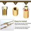 3/8 Inch-24 Threads Brake Hose Connector Hexagon Inverted Flare Fitting Brake Tube Fittings