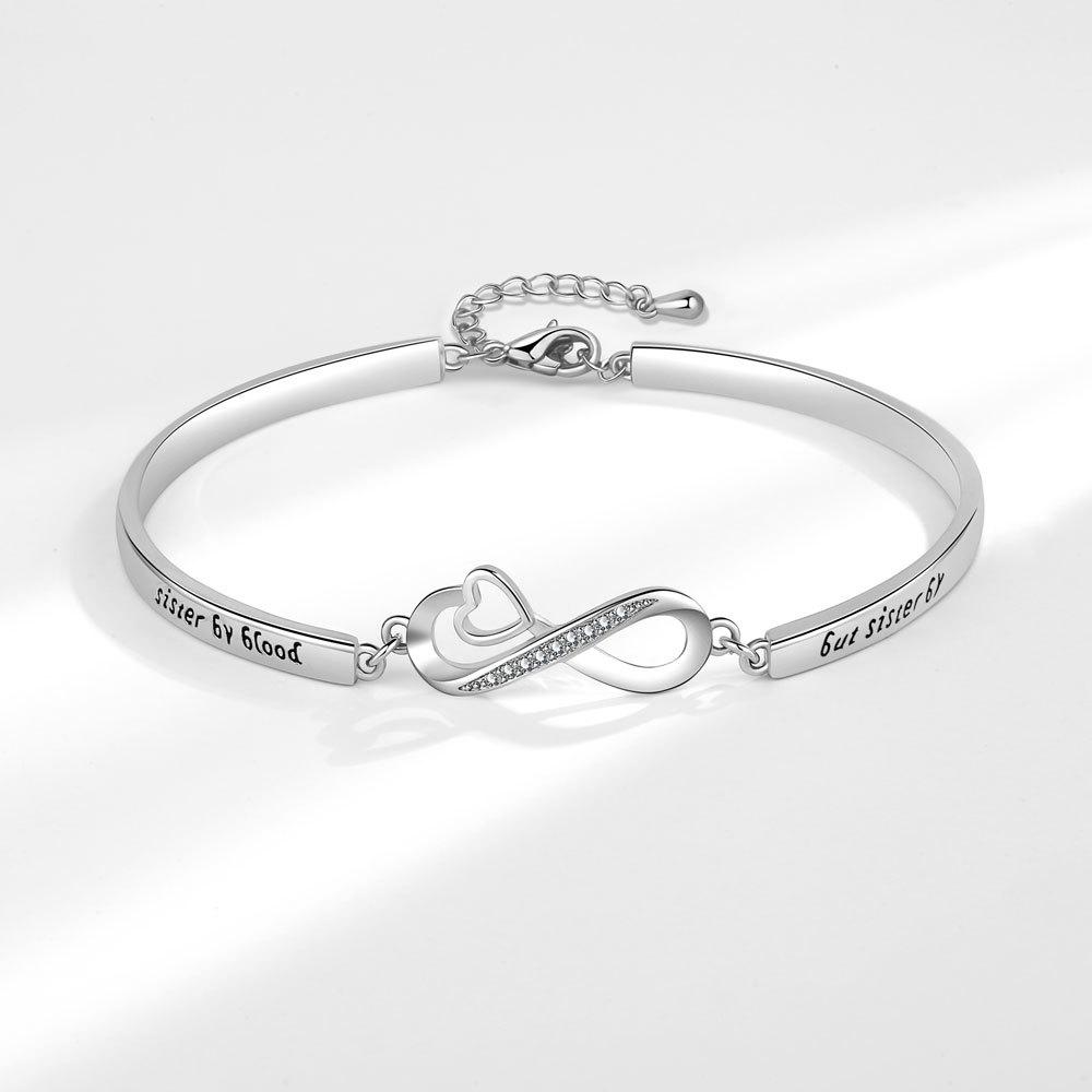

Minimalist Micro Paved Bangle Bracelet For Women Elegant Interwoven Design Cool Tone Textured Cuff Jewelry Gift платиновий