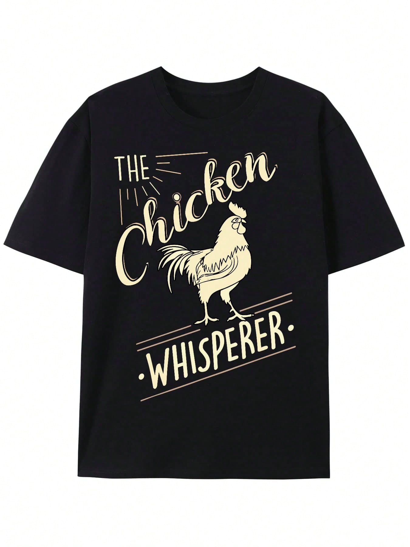

Mens Casual The Chicken Whisperer Graphic TShirt Soft Cotton Classic Fit Machine Washable Print Mens Wardrobe Essential 4XL