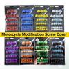 30Pcs Motorcycle Screw Decoration Cover Plating Cap for Car Motor Scooters Electric Colored Nut Cover Motorcycle Accessories