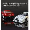 1/24 Scale Nissan GTR Skyline Alloy Car Model W/Authentic Sound Effects - Premium Toy for Kids and Collectors, Fast Furious Inspired