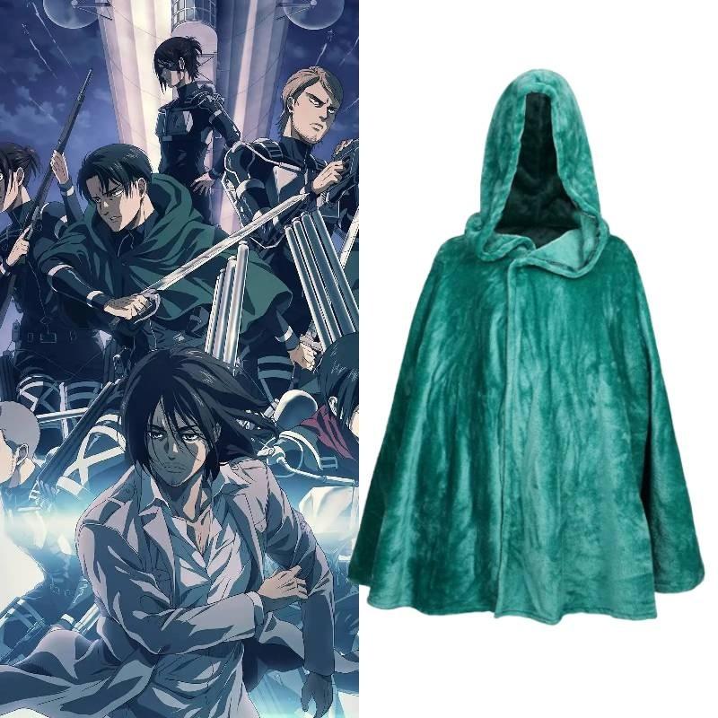 Attack Titan On Green Cloak Cosplay Costume Halloween Party Stage Performance