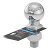 CURT 40007 Chrome Trailer Hitch Ball, 10-Pound, 2-5/16" Diameter, 1 X 2-1/4" Shank
