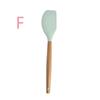 1 Pcs Silicone Kitchenware Set with Wooden Handle 12 Piece Non Stick Spatula and Spoon Kitchenware Set