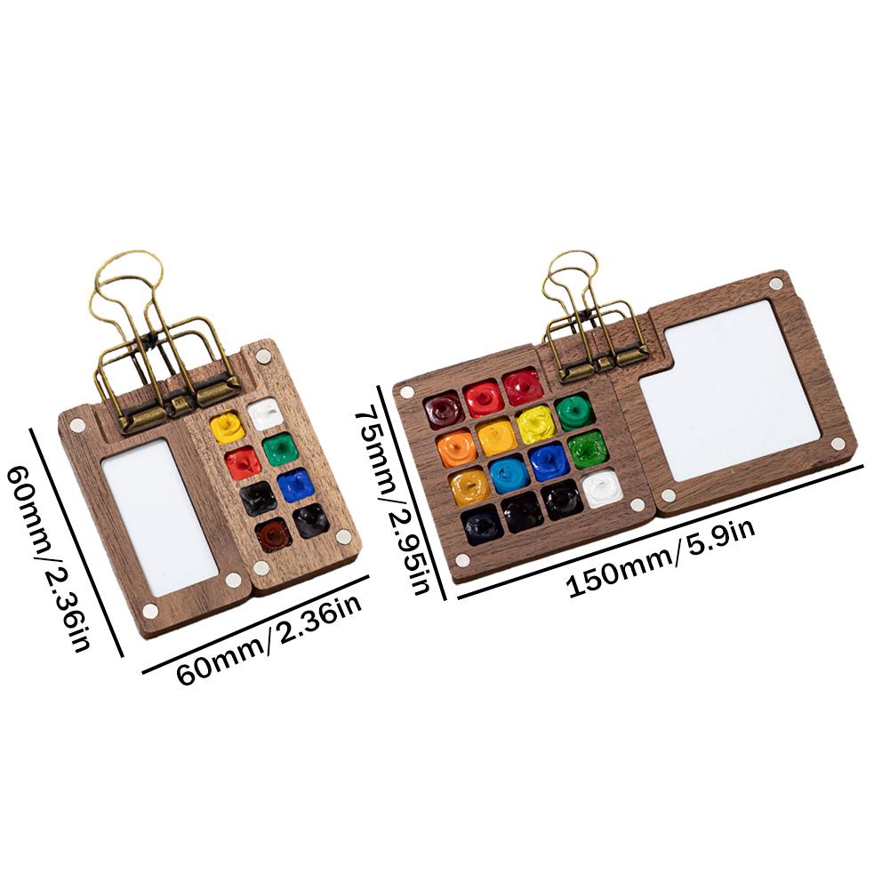 Travel Watercolour Paint Palette Set Mini Pocket Artist Watercolor Paint Palette Travel Sets for Painters Artists Students