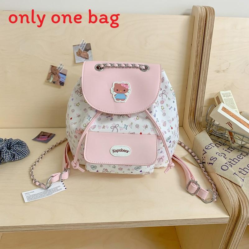Minimalist Unisex Pu Back Pack With Durable Construction For Commuting And School розовый
