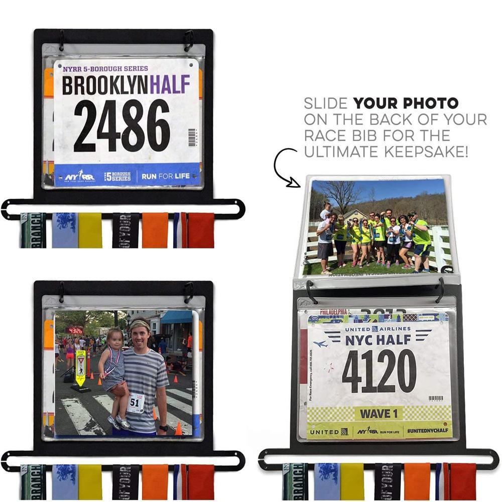 Medaillenaufhänger aus Edelstahl, Rennmedaillenhalter mit Rennband, Sportmedaillen-Präsentationsständer, Wanddekoration zum Aufhängen an der Wand, Marathon-Turner