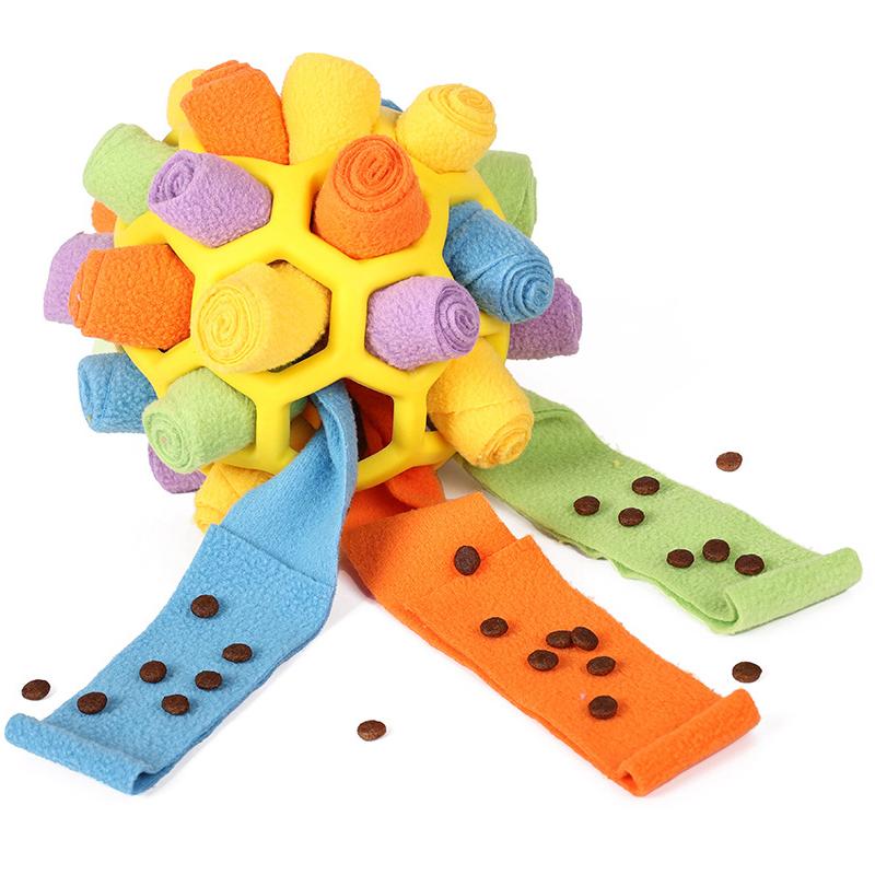 Polar Fleece Interactive Snuffle Hiding Food Durable Sniffle Interactive Treat Game Anti-demolition Toys Portable Slow Feeder