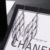 [Fashion Trendy Metal Fringe Long Drop Earrings Exaggerated Elegant Ear Hooks Earrings]