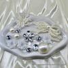 Luxury Pearl Ballet Shoe Accessories Set with Flower Buckles