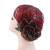 1PC Women Girls Floral Lace Turban Hat India Cap Muslim Hats Chemo Cap Flower Bonnet Beanies Hijab Underscarf