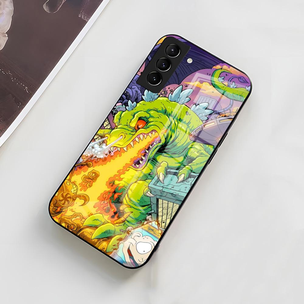 

Movie R-Rugrats Cartoon R-ReptarS Phone Case For Samsung A56 A36 A26 A16 A15 A25 A35 A55 A14 A34 A24 A54 Glass Case Samsung A23