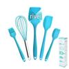 Silicone 5-Piece Baking Set: Spatula, Oil Brush, Whisk, High-Temperature Resistant Tools