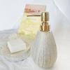 Gold Ceramic Press Pump Bottles 400ml Liquid Dispenser  Bathroom Kitchen Accessories
