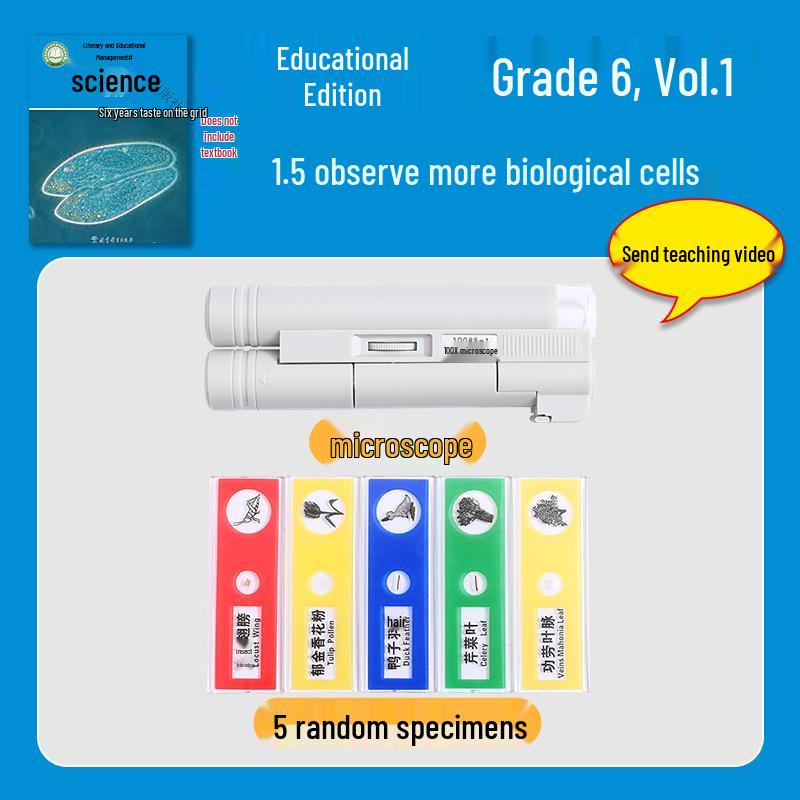 

Sixth Grade Science Experiment Kit: Biological Cell Observation