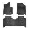 LUCKEASY for Lynk & Co 02 2025 Car Floor Mats Cargo Liner Trunk Pad TPE 3D Foot Mat Waterproof Odorless Tray Set BLACK