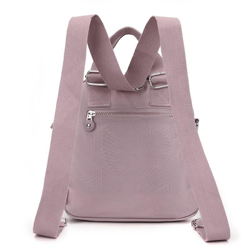 Multifunctional Women's Backpack Lightweight Anti-splashing Nylon Bag Large Capacity Shoulder Messenger Bag Casual Handbag