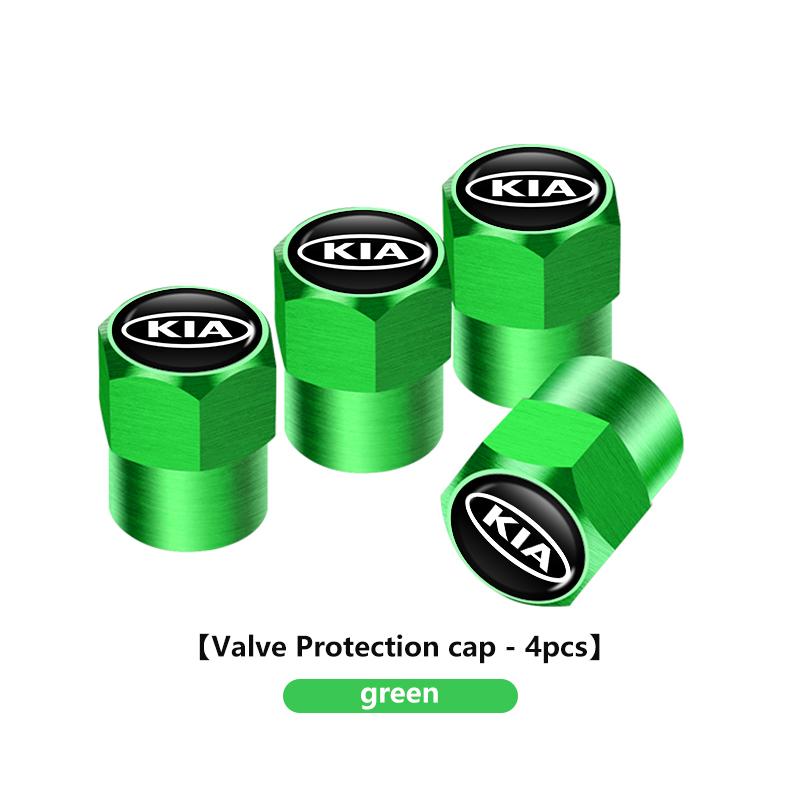 Aluminum Alloy Car Wheel Tire Valve Caps Tyre Rim EWCH5 Stem Covers Car Dustproof Tire Cap For KIA Cerato Soul Venga Forte Spectra