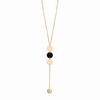 Modern Geometric Titanium Steel Necklace For Women Fashionable Long Tassel Style