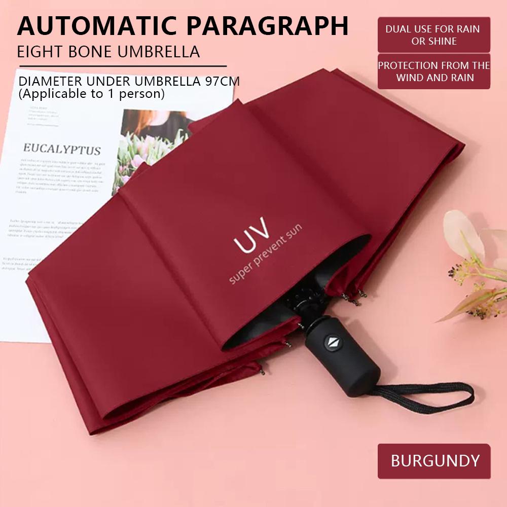 Umbrella Sunscreen Cartoon Sunny Rainy Automatic Folding Student Portable Parasol Shade Accessory Outdoor Gear