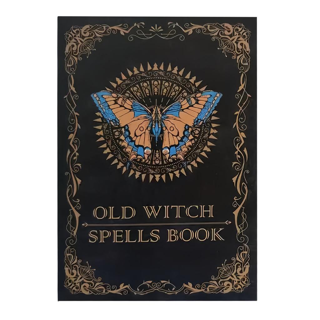 Witchcraft Spell Book Multi-Purpose Vintage Notebook Mystery Spells Journal Halloween Decor & Occult Prop