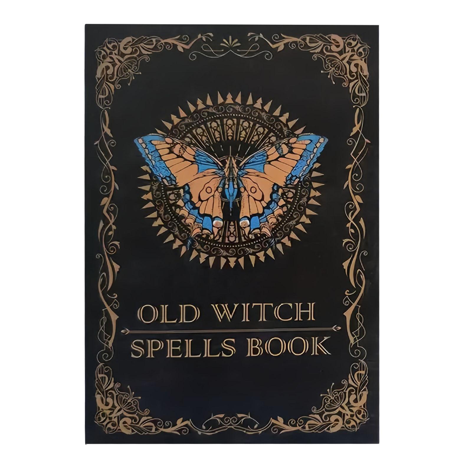 Witchcraft Spell Book Multi-Purpose Vintage Notebook Retro Witch Spellbook Mystical Witch Supplies Halloween Party Decor Prop